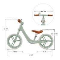 Bicicleta fără pedale Kinderkraft Fly Plus Fresh Mint (KRFLPL00MIN00000 imaginea #4 — magazin online Desire.md
