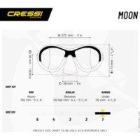 Masca pentru înot Cressi Moon Kid Blue/Orange (DN200828) imaginea #6 — magazin online Desire.md