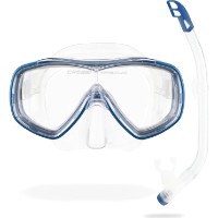 Маска и трубка для ныряния Cressi Ondina JR + Top Combo Clear/Blue (DM1010132) фото №2 — интернет-магазин Desire.md