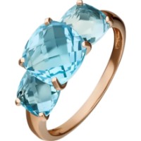 Inel din aur rosu cu topaz Platina 01-5392-00-201-1110-46 2,94g s.16,5