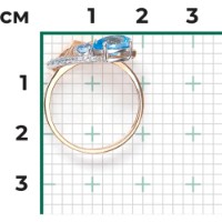 Inel din aur rosu cu topaz Platina 01-5706-00-201-1111 2,71g s.18,5 imaginea #2 — magazin online Desire.md