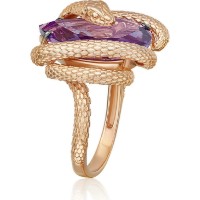 Inel din aur rosu cu ametist Platina 01-5779-00-203-1110 5,6g s.17 imaginea #6 — magazin online Desire.md