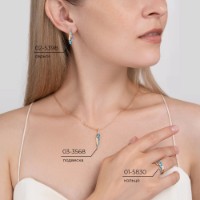 Кольцо из красного золота с топазом Platina 01-5830-00-201-1110 2,34g s.18 фото №3 — интернет-магазин Desire.md