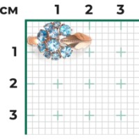 Inel din aur rosu cu topaz Platina 01-5831-00-201-1110 2,43g s.17,5 imaginea #3 — magazin online Desire.md