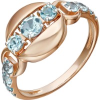 Inel din aur rosu cu topaz Platina 01-5832-00-201-1110 2,14g s.17