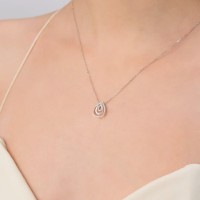 Цепочка из белого золота с цирконием Platina 07-0170-00-401-1120-32 2,8g фото №2 — интернет-магазин Desire.md