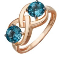 Inel din aur rosu topaz London Platina 01-5840-01-201-1110 2,54g s.18