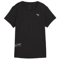 Tricou de dame Puma W Run Graphic Mesh Tee Puma Black/Q1, s.XXL