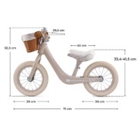 Bicicleta fără pedale Kinderkraft Rapid 2 Bizuu Beige (KRRAPI02BEGBI00) imaginea #5 — magazin online Desire.md