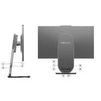 Моноблок Lenovo Yoga 27IAH10 Luna Grey (Ultra 7 255H 16Gb 1Tb W11P) фото №11 — интернет-магазин Desire.md