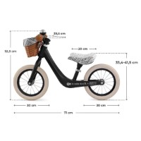 Bicicleta fără pedale Kinderkraft Rapid 2 Bizuu Black (KRRAPI02BLKBI00) imaginea #3 — magazin online Desire.md