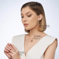 Серьги из комбинированного золота с топазом Platina 02-4708-00-201-1111-75 2,12g фото №3 — интернет-магазин Desire.md