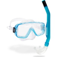Маска и трубка для ныряния Cressi Sirena + Island 2.0 Combo Clear/Blue