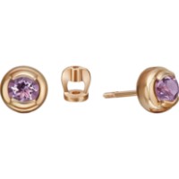 Серьги из красного золота с аметистом Platina 02-5391-00-203-1110 1,71g
