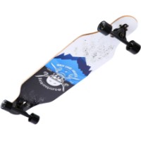 Skateboard Nils Abisal Longboard Skull Wood Skate (LG-SK-W) imaginea #2 — magazin online Desire.md