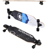 Skateboard Nils Abisal Longboard Skull Wood Skate (LG-SK-W) imaginea #4 — magazin online Desire.md