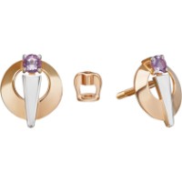 Cercei din aur combinat cu ametist Platina 02-5412-00-203-1110 1,63g