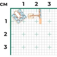 Cercei din aur rosu cu topaz Platina 02-5428-00-201-1110 2,58g imaginea #2 — magazin online Desire.md