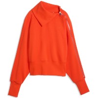 Женская толстовка Puma Asymmetrical Zip Crew Red Flash, s.XS