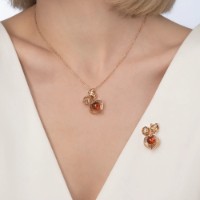 Подвеска из красного золота с янтарем Platina 03-2890-01-271-1110-58 2,8g фото №4 — интернет-магазин Desire.md