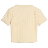 Женская футболка Puma Ess Ribbed Baby Tee Buttercream, s.L фото №2 — интернет-магазин Desire.md