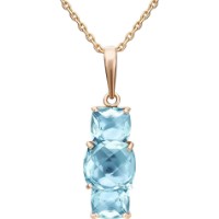 Pandantiv din aur rosu cu topaz Platina 03-3131-00-201-1110-46 2,22g