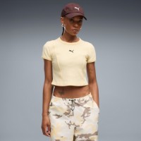 Женская футболка Puma Ess Ribbed Baby Tee Buttercream, s.XL фото №3 — интернет-магазин Desire.md