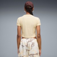 Женская футболка Puma Ess Ribbed Baby Tee Buttercream, s.XL фото №4 — интернет-магазин Desire.md