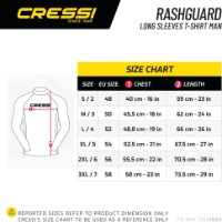 Tricou cu mânecă lungă Cressi Rashguard Blue XXL/6 (LW477106) imaginea #5 — magazin online Desire.md