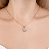 Pandantiv din aur rosu cu topaz London Platina 03-3567-00-201-1110 1,8g imaginea #3 — magazin online Desire.md