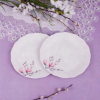 Набор обеденных тарелок Fissman Magnolia 20cm 2pcs 13010 фото №3 — интернет-магазин Desire.md