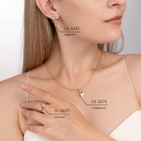 Подвеска из комбинированного золота с аметистом Platina 03-3575-00-203-1111 1,35g фото №3 — интернет-магазин Desire.md