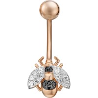 Piercing din aur rosu cu zirconiu Platina 06-3303-00-403-1110-03 1,54g imaginea #1 — magazin online Desire.md