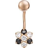 Piercing din aur rosu cu zirconiu Platina 06-0716-00-403-1110-23 1,87g