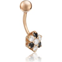 Piercing din aur rosu cu zirconiu Platina 06-0716-00-403-1110-23 1,87g imaginea #4 — magazin online Desire.md