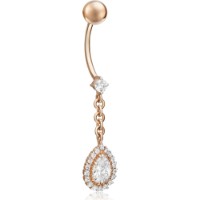 Piercing din aur alb cu zirconiu Platina 06-2550-00-401-1110-23 2g imaginea #4 — magazin online Desire.md