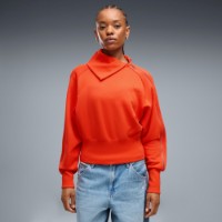 Hanorac damă Puma Asymmetrical Zip Crew Red Flash, s.XL imaginea #3 — magazin online Desire.md