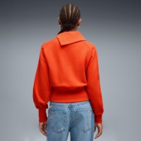Hanorac damă Puma Asymmetrical Zip Crew Red Flash, s.XL imaginea #4 — magazin online Desire.md