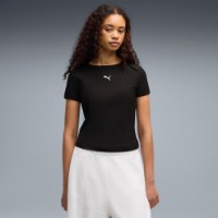 Tricou de dame Puma Ess Ribbed Slim Puma Black, s.L imaginea #3 — magazin online Desire.md