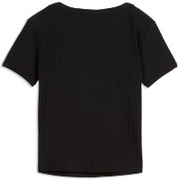 Tricou de dame Puma Ess Ribbed Slim Puma Black, s.L imaginea #2 — magazin online Desire.md