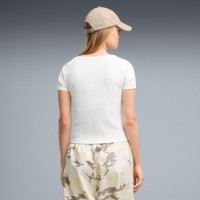Tricou de dame Puma Ess Ribbed Slim Puma White, s.XL imaginea #4 — magazin online Desire.md