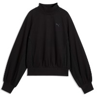 Hanorac damă Puma Her Relaxed Mock Neck Crew Puma Black, s.S imaginea #1 — magazin online Desire.md