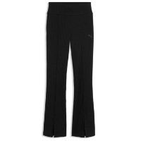 Pantaloni spotivi de dame Puma HER Rib Flared Puma Black, s.XL