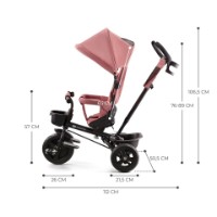 Bicicletă copii Kinderkraft Aveo Rose Pink (KRAVEO00PNK0000) imaginea #2 — magazin online Desire.md