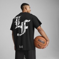 Tricou bărbătesc Puma Hoops X Lafrance Written In Chrome Logo Puma Black, s.3XL imaginea #3 — magazin online Desire.md