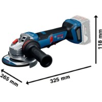 Углошлифовальная машина Bosch GWS18V-11PS (B06019N4300) фото №5 — интернет-магазин Desire.md
