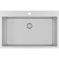 Chiuvetă de bucătărie Aquasanita Helika Terra100M Steel imaginea #1 — magazin online Desire.md