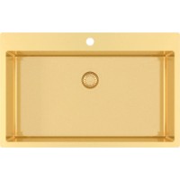 Chiuvetă de bucătărie Aquasanita Helika Terra100MG Gold imaginea #1 — magazin online Desire.md