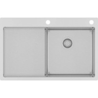 Chiuvetă de bucătărie Aquasanita Helika Terra101NR Steel