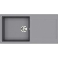 Chiuvetă de bucătărie Aquasanita Helika Tesa SQT103 Alumetallic imaginea #1 — magazin online Desire.md